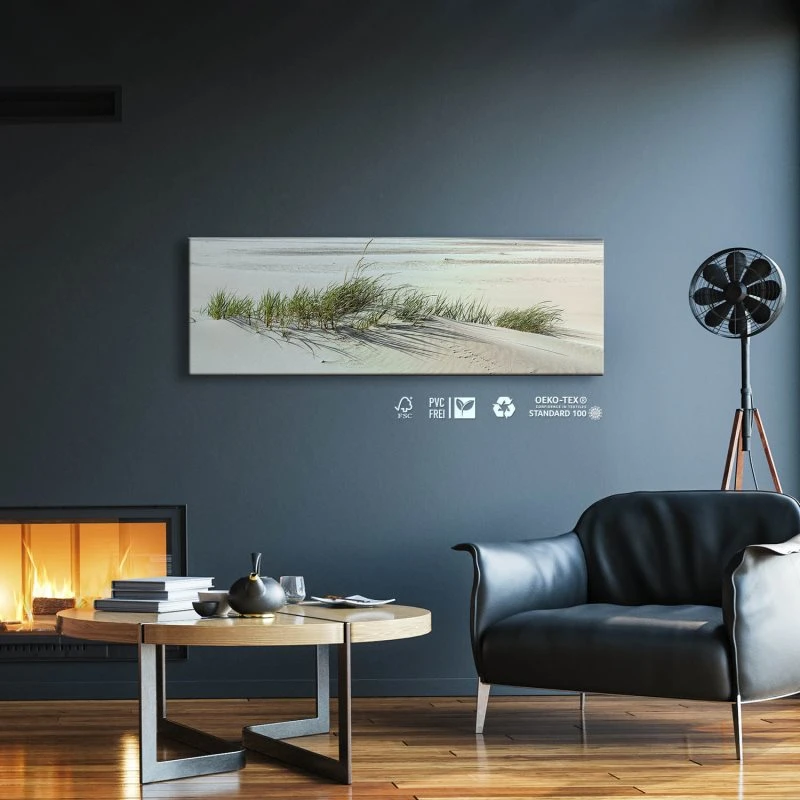 Keilrahmenbild 150x50cm, Strand & Meer Dünengras Ostsee