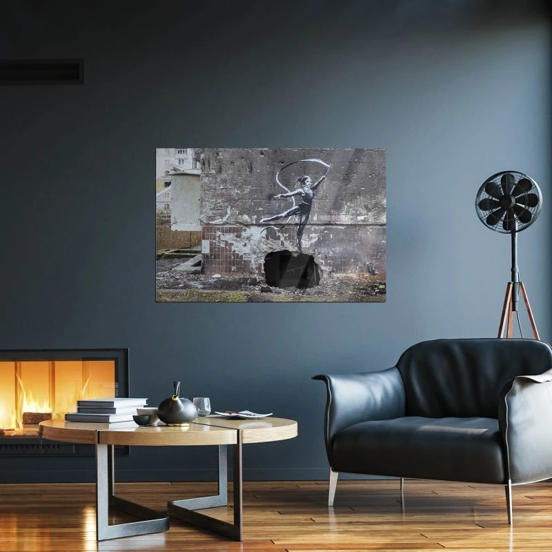 XXL Poster 200x150cm Banksy Ukraine Ballerina 2