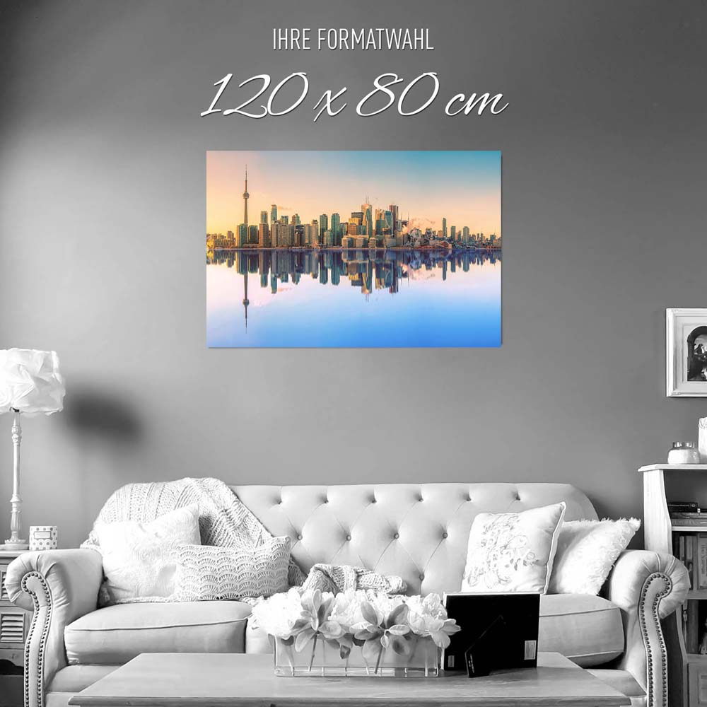 Poster 120x80cm groß, Skyline Toronto, Kanada