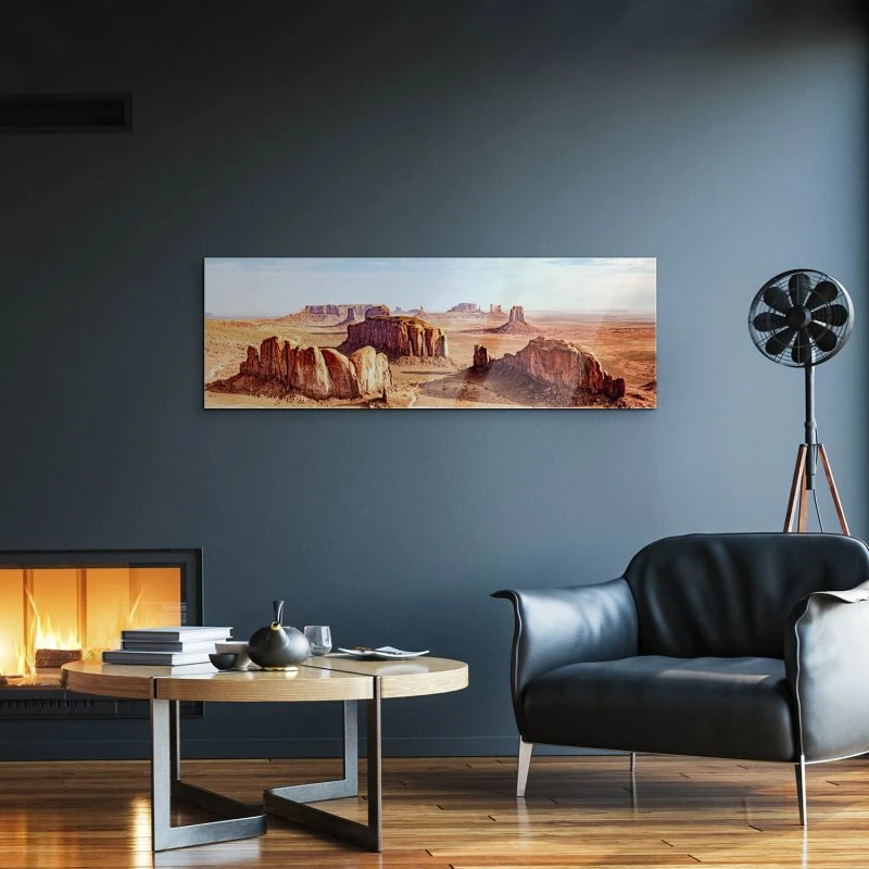 Berge & Gebirge Monument Valley USA als Acrylglasverbund Bild 150x50cm