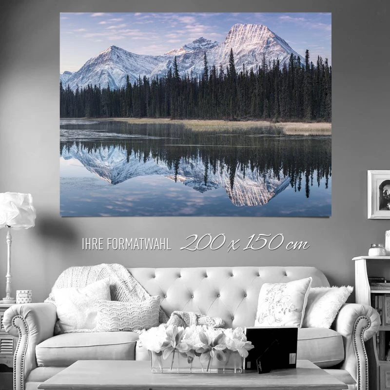 XXL Poster 200x150cm Berge & Gebirge Rocky Mountains Kanada