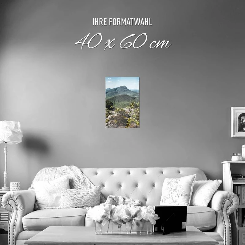 Poster 40x60cm im Hochformat, Mount Abrupt Australien Berge & Gebirge