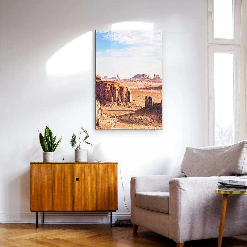 Berge & Gebirge Monument Valley USA im Hochformat als Acrylglasverbund Bild 60x90cm