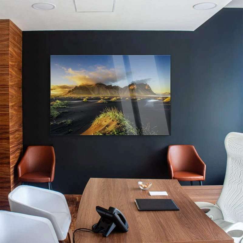 Berge & Gebirge Vestrahorn Island als Acrylglasverbund Bild 200x150cm