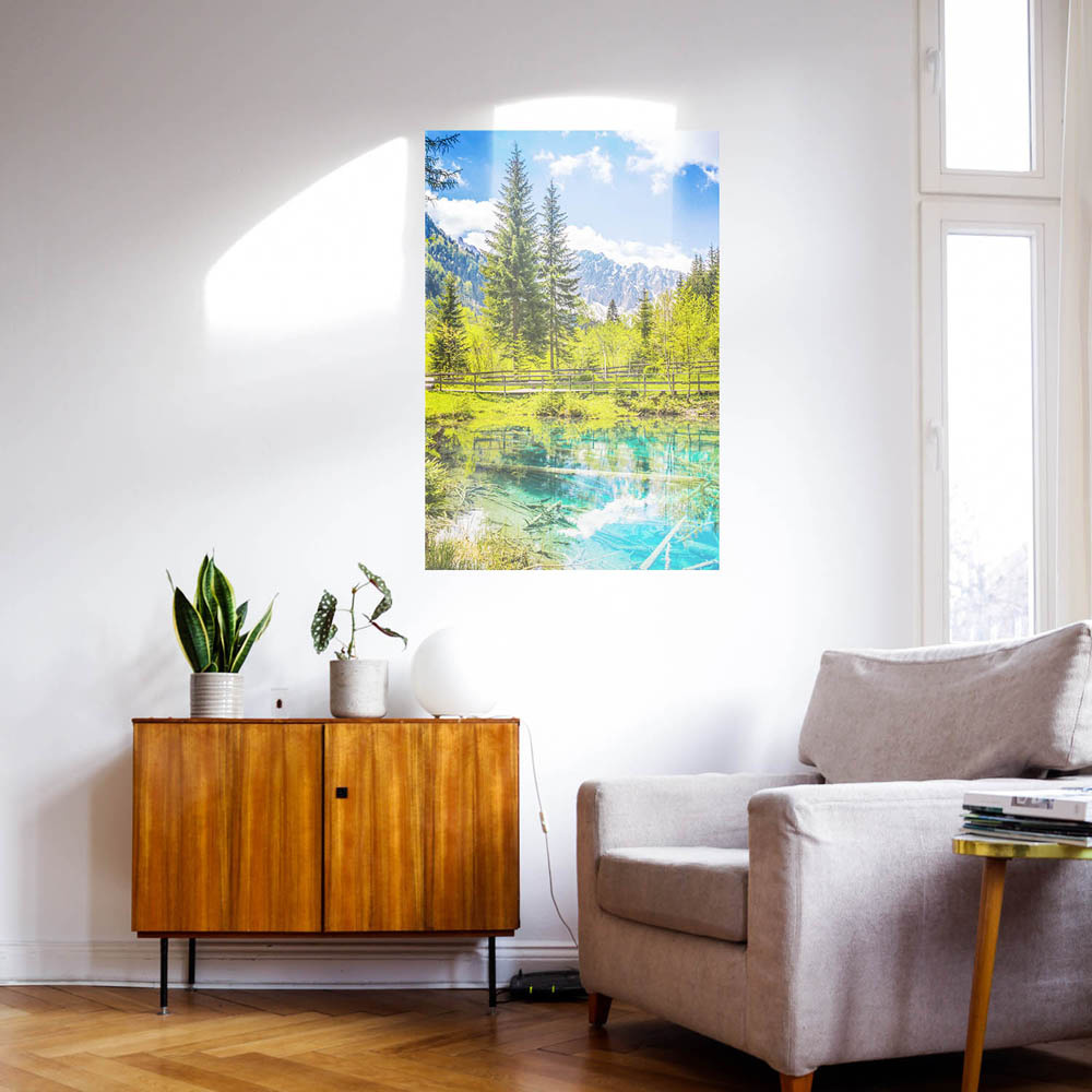 WandPoster Wald & Berge Meerauge Bodental, 50x50cm
