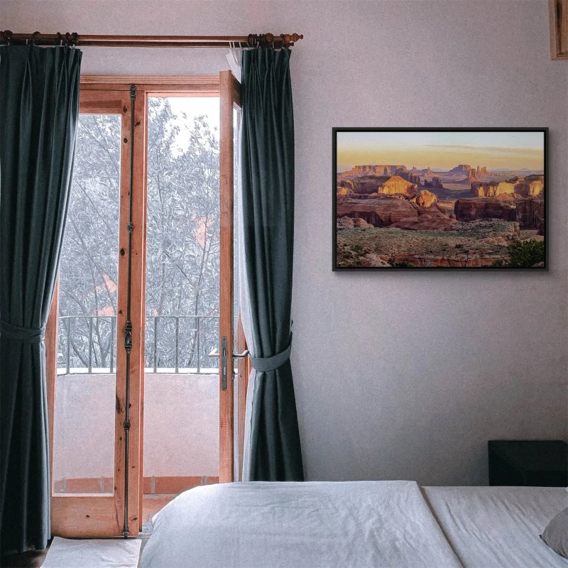 Berge & Gebirge Grand Canyon USA II im schwarzen Bilderrahmen, 120x60cm