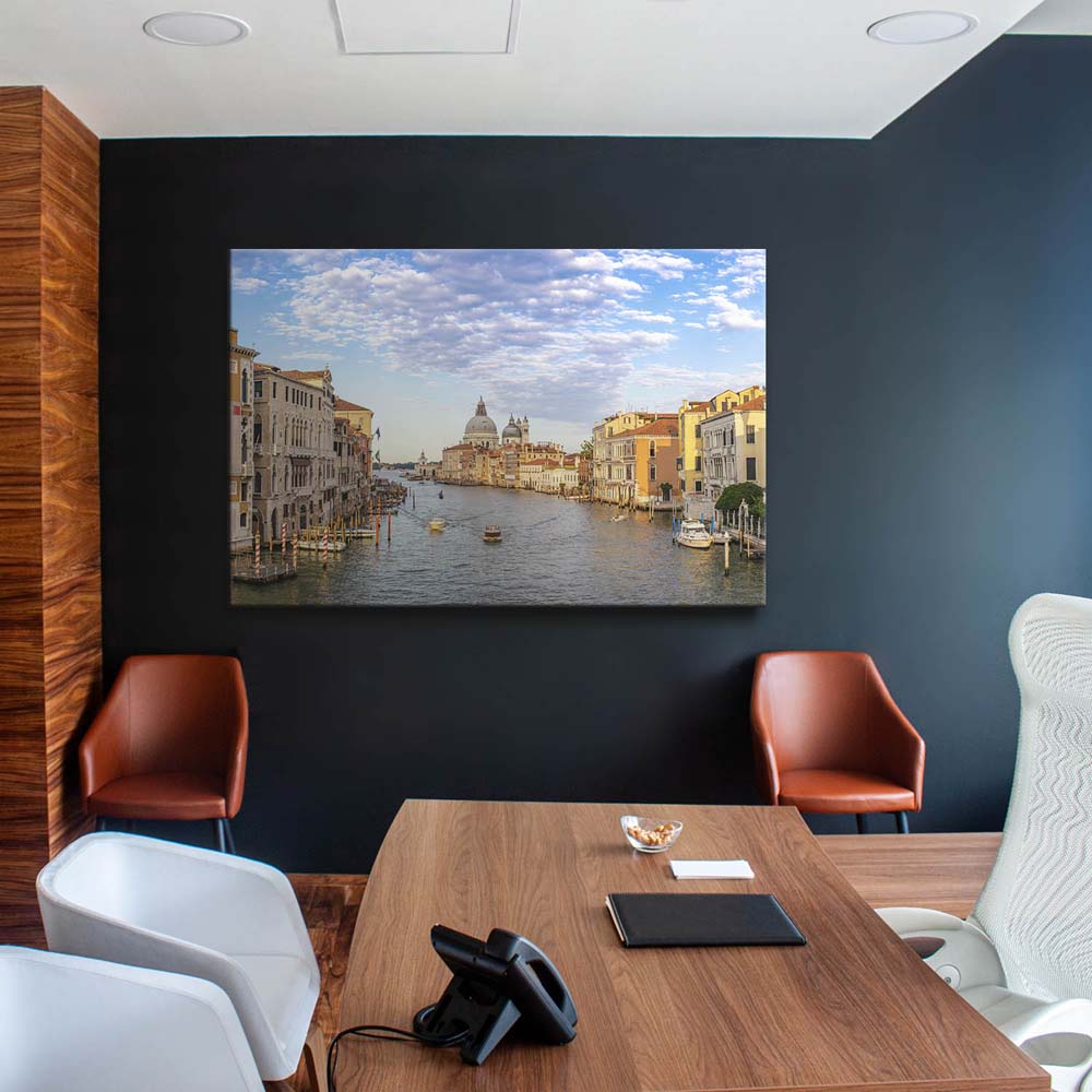 Leinwandbild Hochformat XXL 100x150cm, Skyline Canal Grande in Venedig