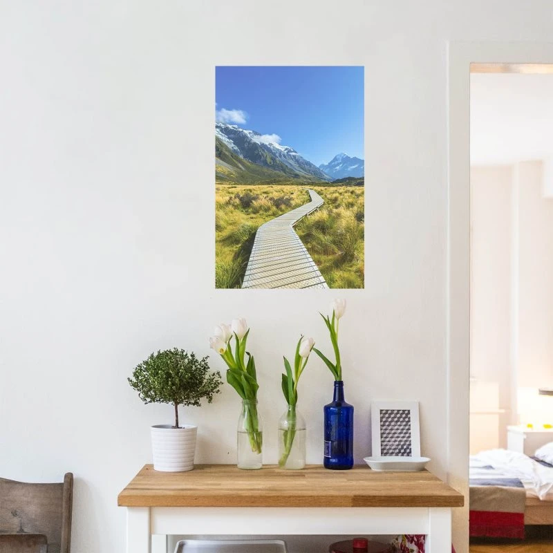 Poster Mount Cook National Park Neuseeland Berge & Gebirge, 70x100cm groß
