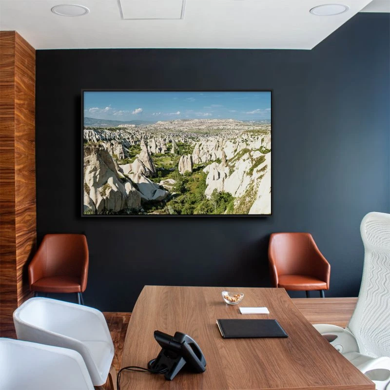 Berge & Gebirge Kappadokien Türkei im schwarzen Bilderrahmen, 200x150cm