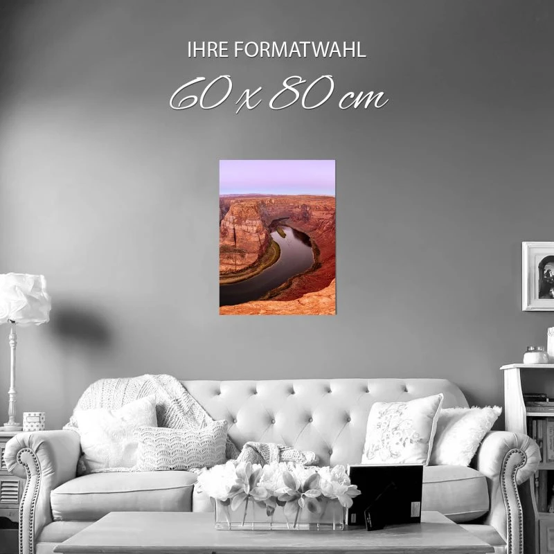 Poster 60x80cm groß, Flüsse & Seen Horseshoe Bend Arizona USA