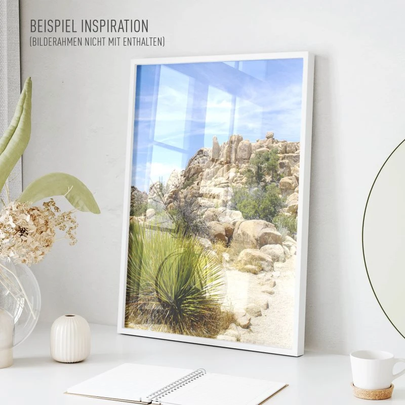 Poster 40x60cm im Hochformat, Joshua Tree National Park Berge & Gebirge