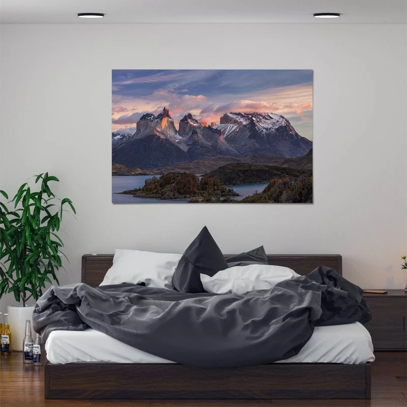 XXL Poster 200x150cm Flüsse & Seen Sonnenspiele Patagonien