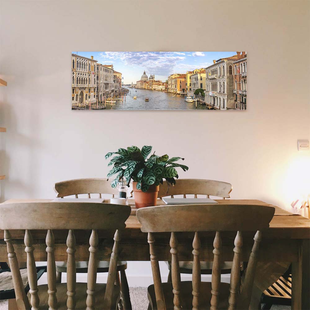 Skyline Canal Grande in Venedig als Acrylglasverbund Bild 180x90cm