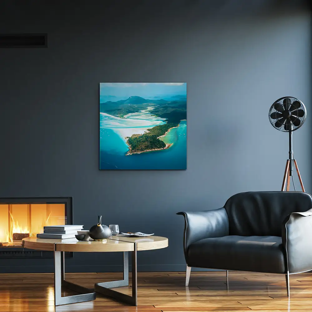 Strand & Meer Panorama Australien als Alu-Dibond Bild 50x50cm