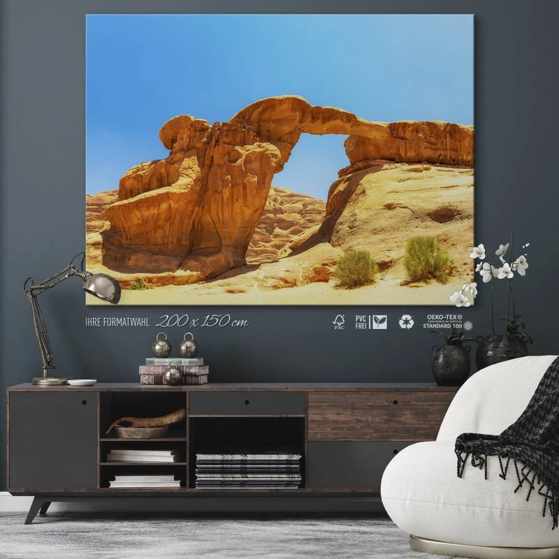 Berge & Gebirge Wadi Rum Wüste als Keilrahmenbild 200x150cm