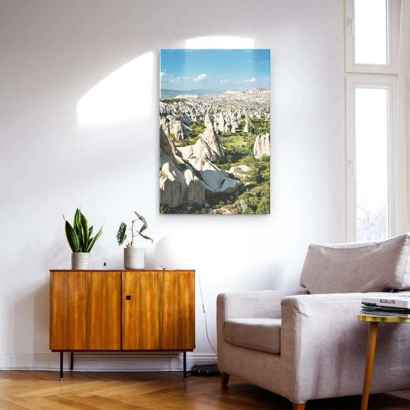 Berge & Gebirge im Hochformat, Kappadokien Türkei als Acrylglas Bild 60x90cm