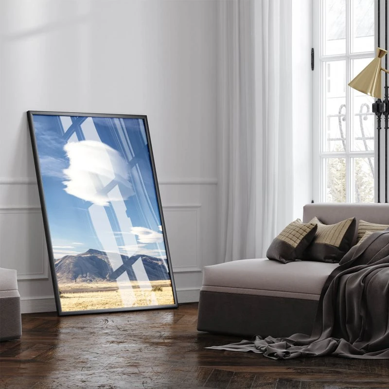 Berge & Gebirge Wolken in Patagonien Poster XXL 100x150cm im Hochformat