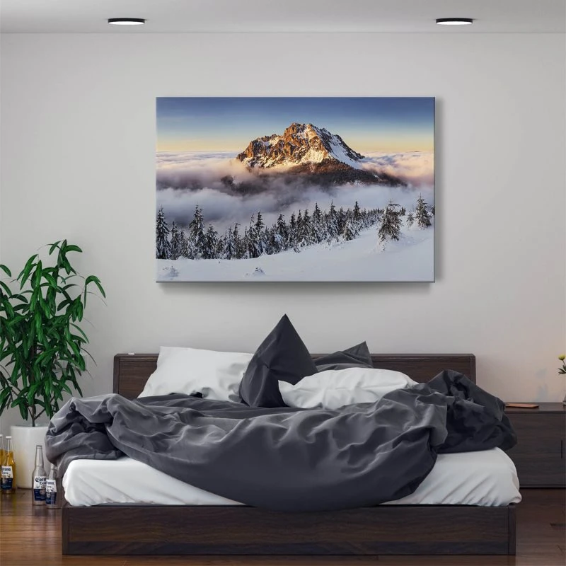 Berge & Gebirge Winter Mala Fatra slowakei als Keilrahmenbild 200x150cm