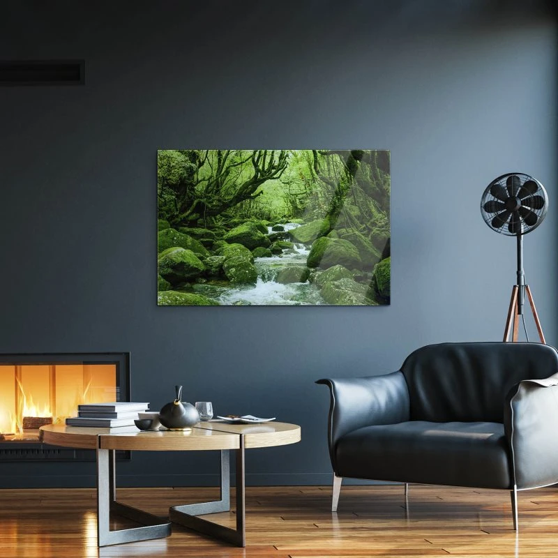 Flüsse & Seen Japan Waldbach als Acrylglasverbund Bild 60x40cm
