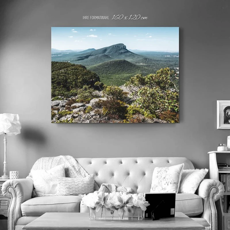 Alu-Dibond Bild XXL, Berge & Gebirge Mount Abrupt Australien 160x120cm groß