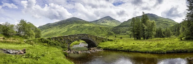 Berge & Gebirge Schottland Butter Bridge als Leinwand Bild 150x50cm
