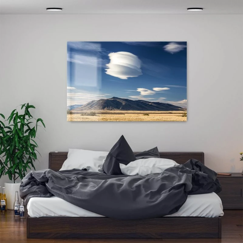 Berge & Gebirge Wolken in Patagonien als XXL Acrylglasbild 150x100cm