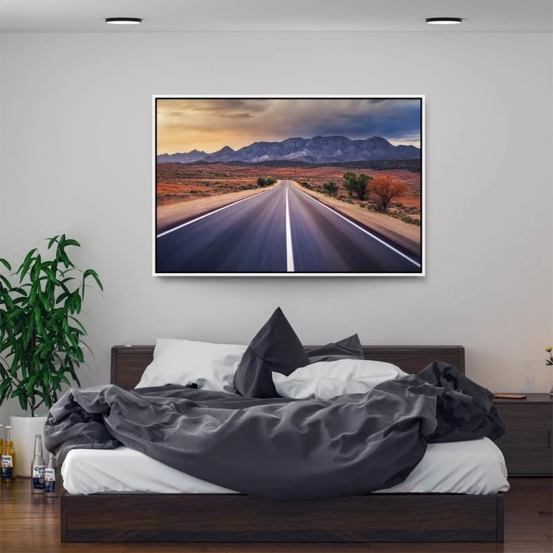 Berge & Gebirge Roadtrip Autralien im weißen Bilderrahmen, 160x120cm