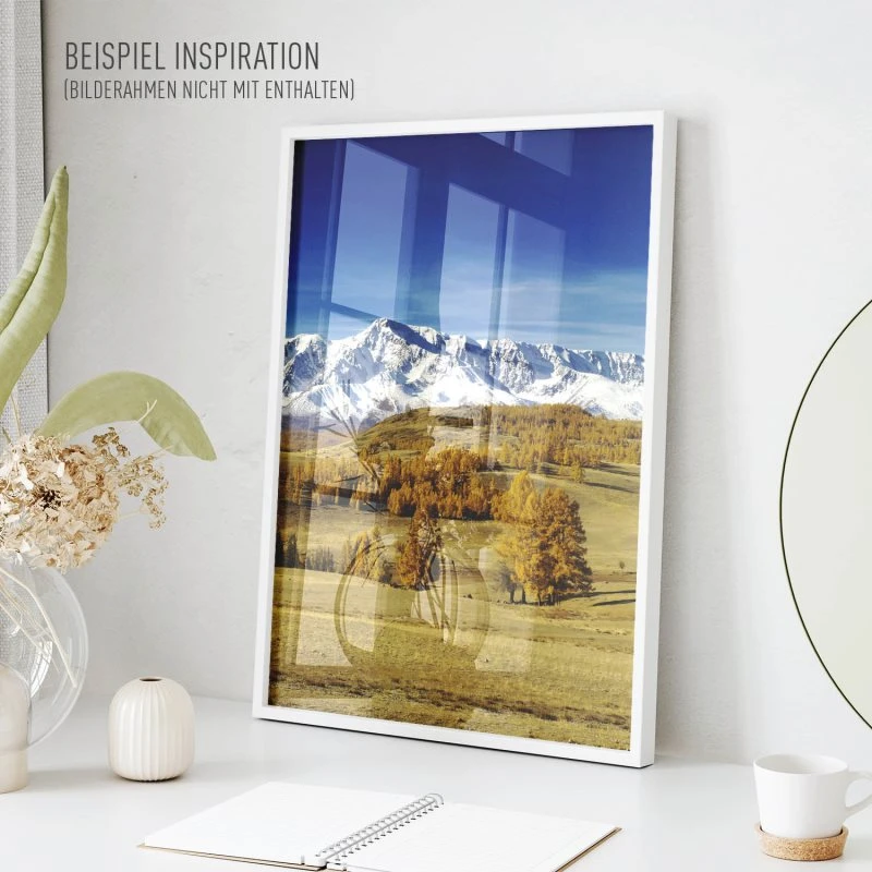 Poster 40x60cm im Hochformat, irgendwo in Russland Berge & Gebirge