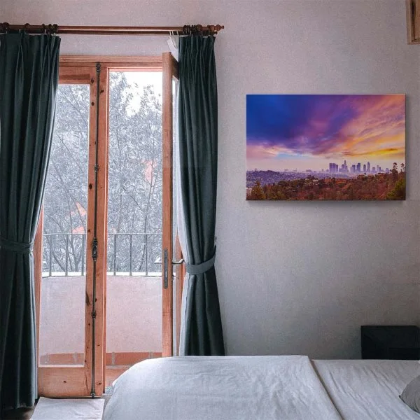 Skyline Los Angeles hills als Keilrahmenbild 180x120cm