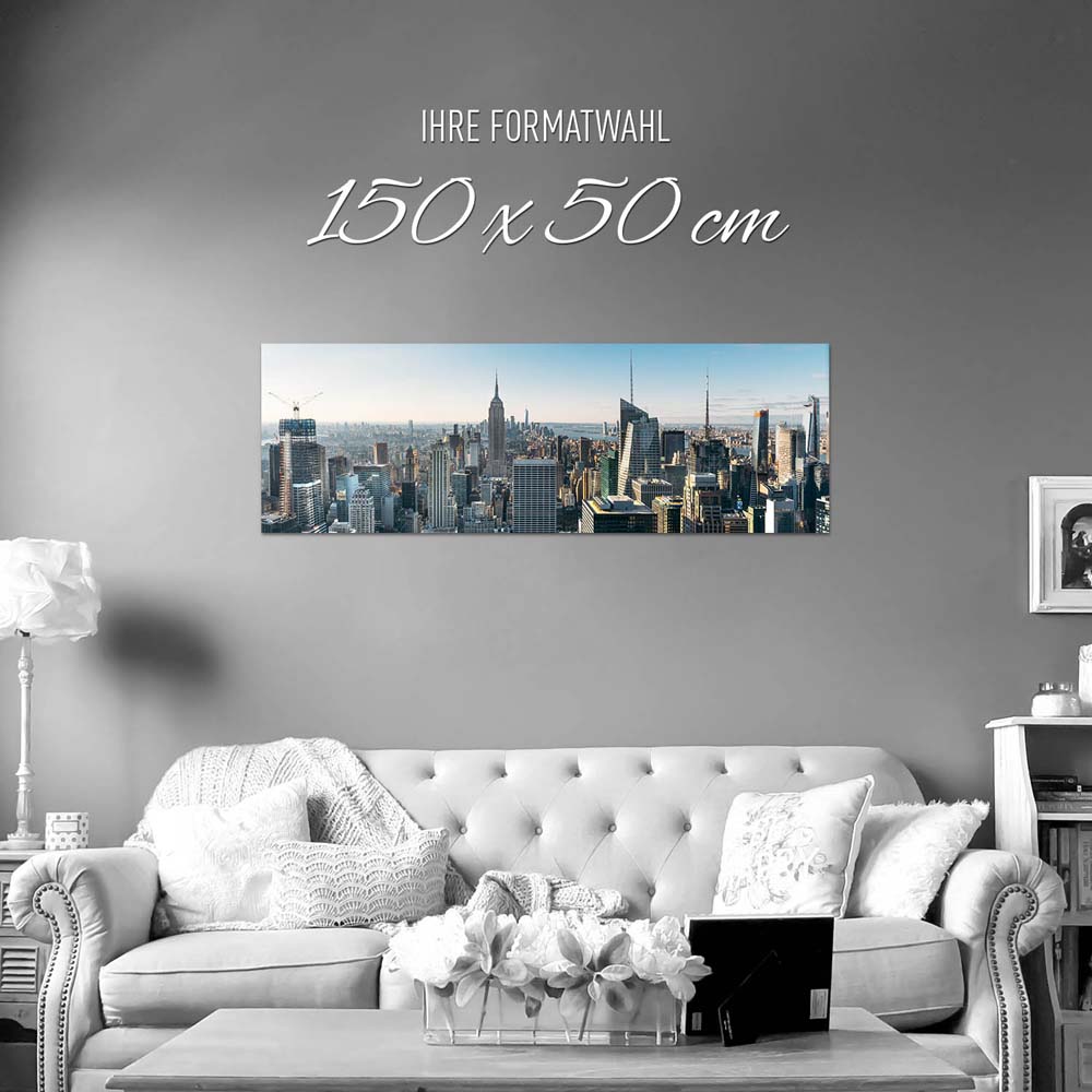 Panorama Poster 150x50cm, Skyline New York Empire State