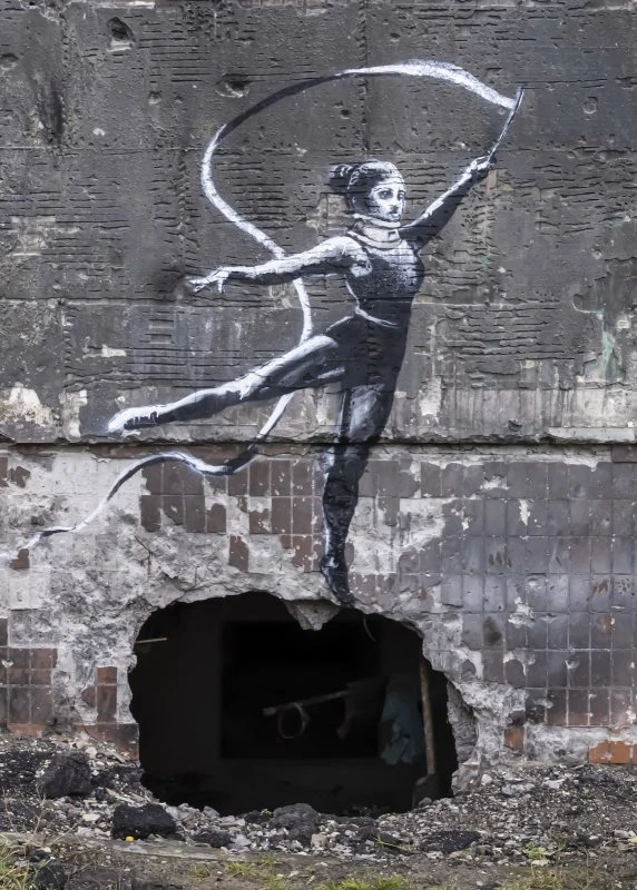 Poster 50x70cm Ukraine Ballerina 2 Banksy
