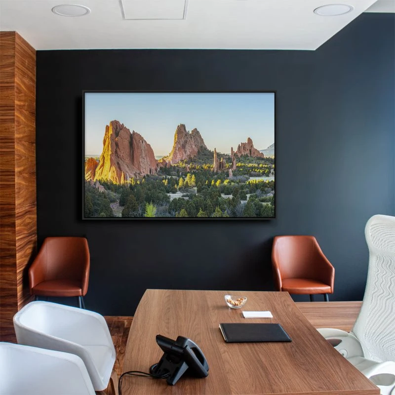 Berge & Gebirge Garden of the Gods USA im schwarzen Bilderrahmen, 200x150cm