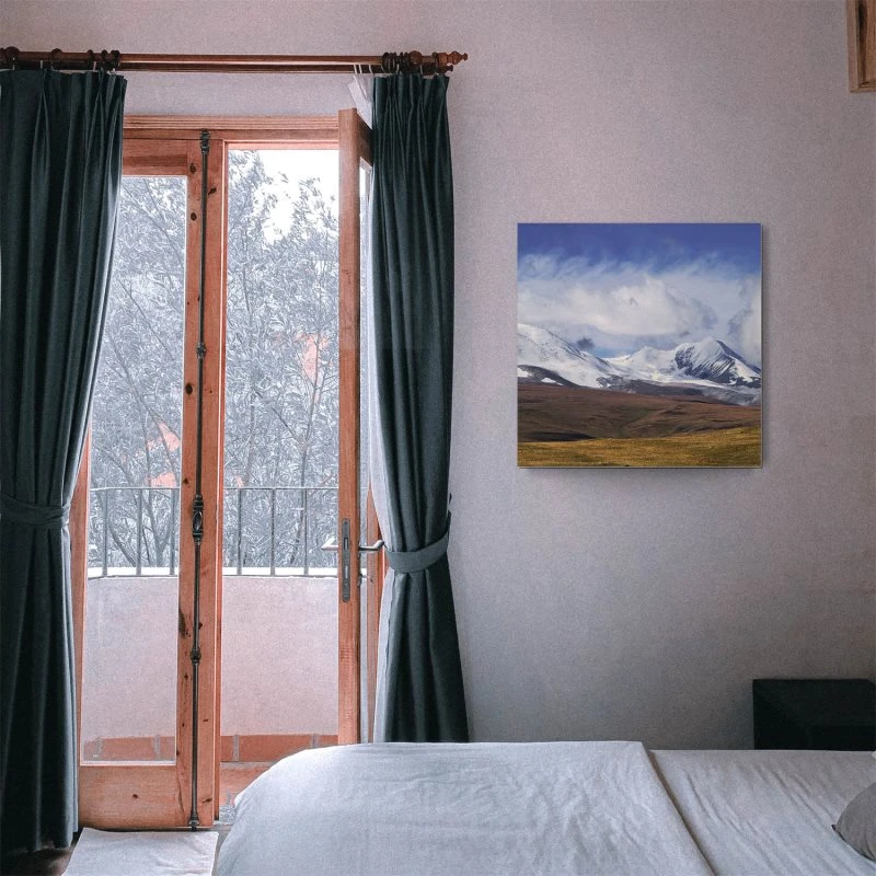 Berge & Gebirge Altai Ukok Russland als Alu-Dibond Bild 80x80cm