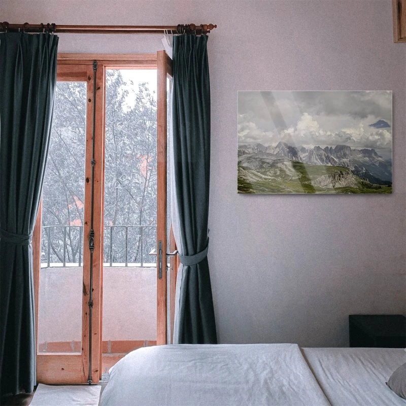 Berge & Gebirge Dolomiten Gewitter  als Acrylglasverbund Bild 100x70cm