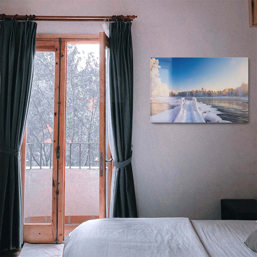 Flüsse & Seen pajakka river, Finnland als Acrylglasverbund Bild 180x90cm