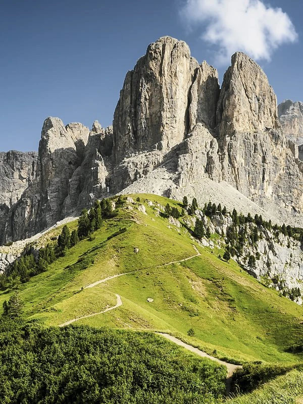 Poster 60x80cm groß, Berge & Gebirge Dolomiten Panorama