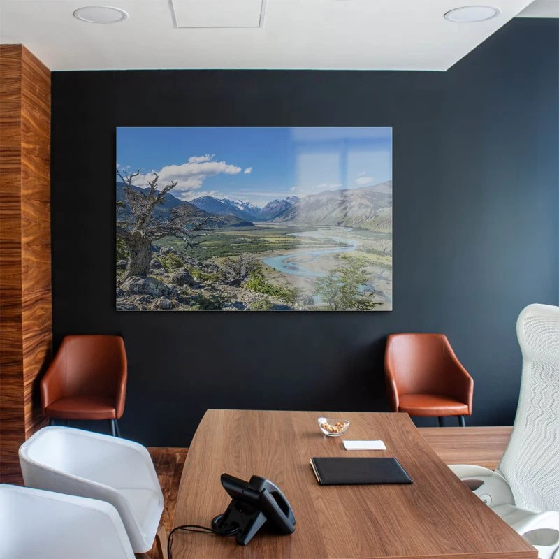 Berge & Gebirge Patagonien Flüsse als Acrylglasverbund Bild 160x120cm
