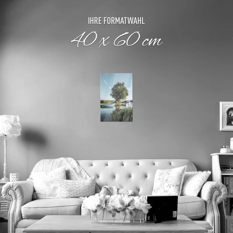 Poster 40x60cm im Hochformat, Zempin Insel Usedom Strand & Meer