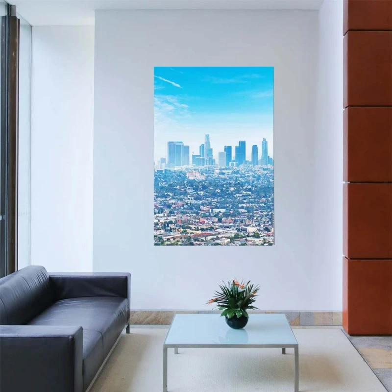 Skyline Los Angeles Panorama Poster XXL 100x150cm im Hochformat