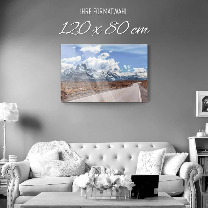 Berge & Gebirge Fitz Roy als Acrylglasverbund Bild 120x80cm