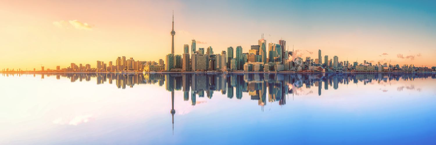 Panorama Poster 150x50cm, Skyline Toronto, Kanada