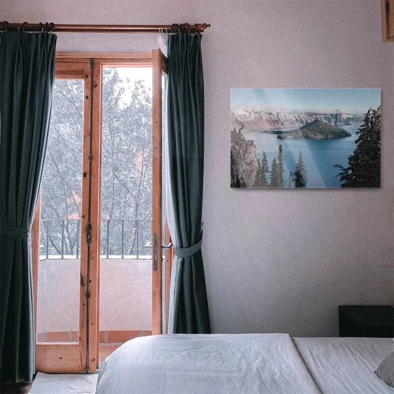 Flüsse & Seen Crater Lake Vulkan als Acrylglasverbund Bild 120x60cm