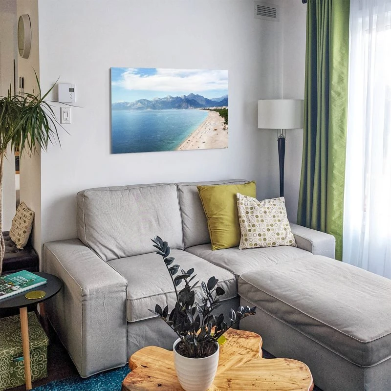 Berge & Gebirge Türkei Antalya Strand als Alu-Dibond Bild 120x60cm