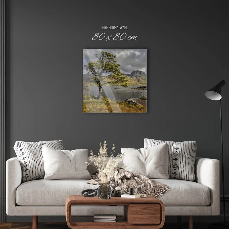 Berge & Gebirge Slioch Schottland Loch Maree als Acrylglas Bild 80x80cm