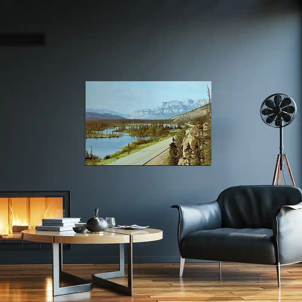 Poster 90x60cm groß, Flüsse & Seen Trans Canada Highway