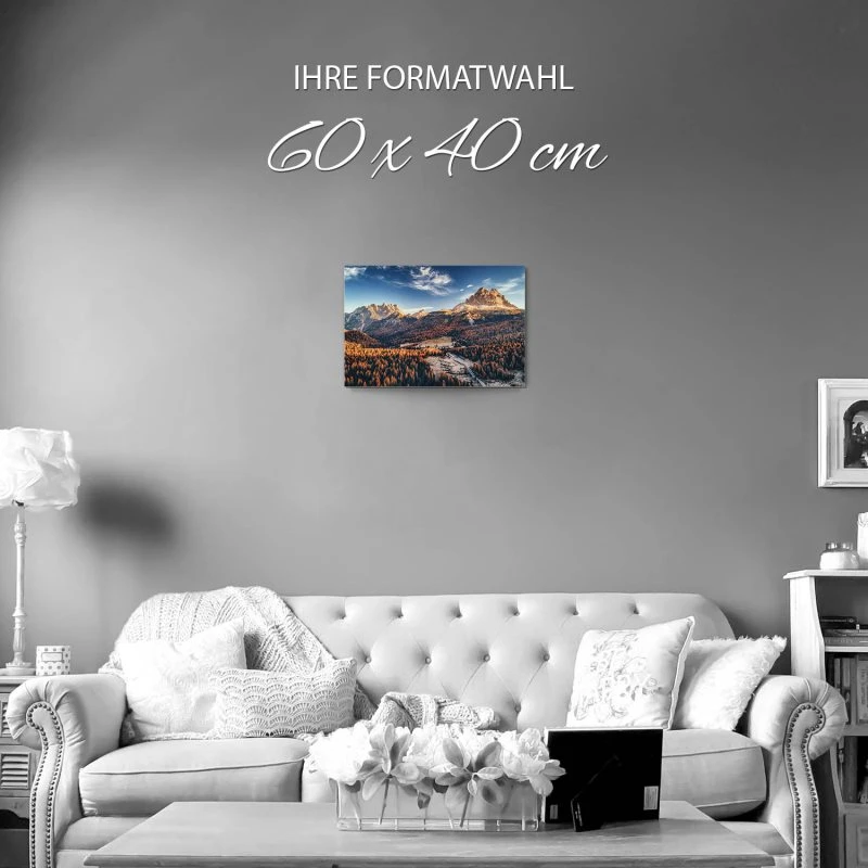Berge & Gebirge Nationalpark Drei Zinnen Italien als Alu-Dibond Bild 60x40cm