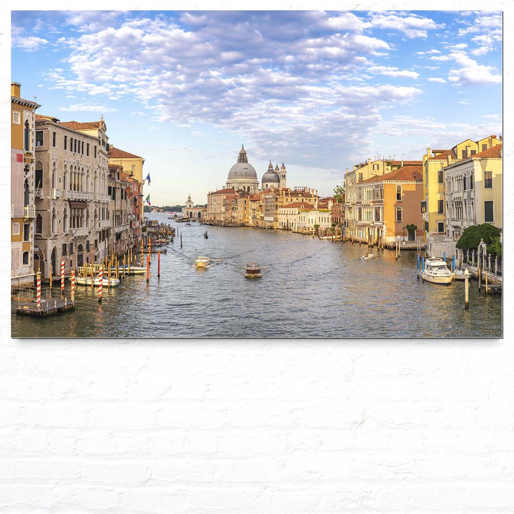 Skyline Canal Grande in Venedig als XXL Alu-Dibond Bild 150x100cm