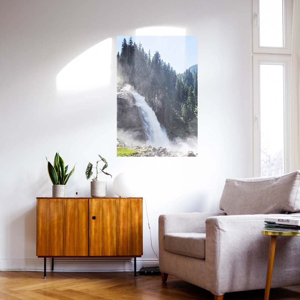 WandPoster Wald & Bäume Krimmler Wasserfälle, 50x50cm
