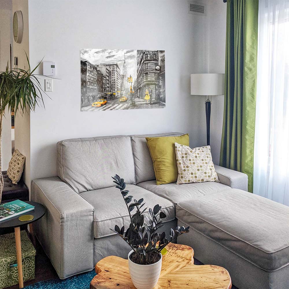 WandPoster Skyline New York wie gemalt, 50x50cm