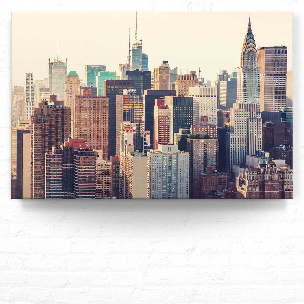 Leinwandbild New York Vintage look, Skyline 90x60cm